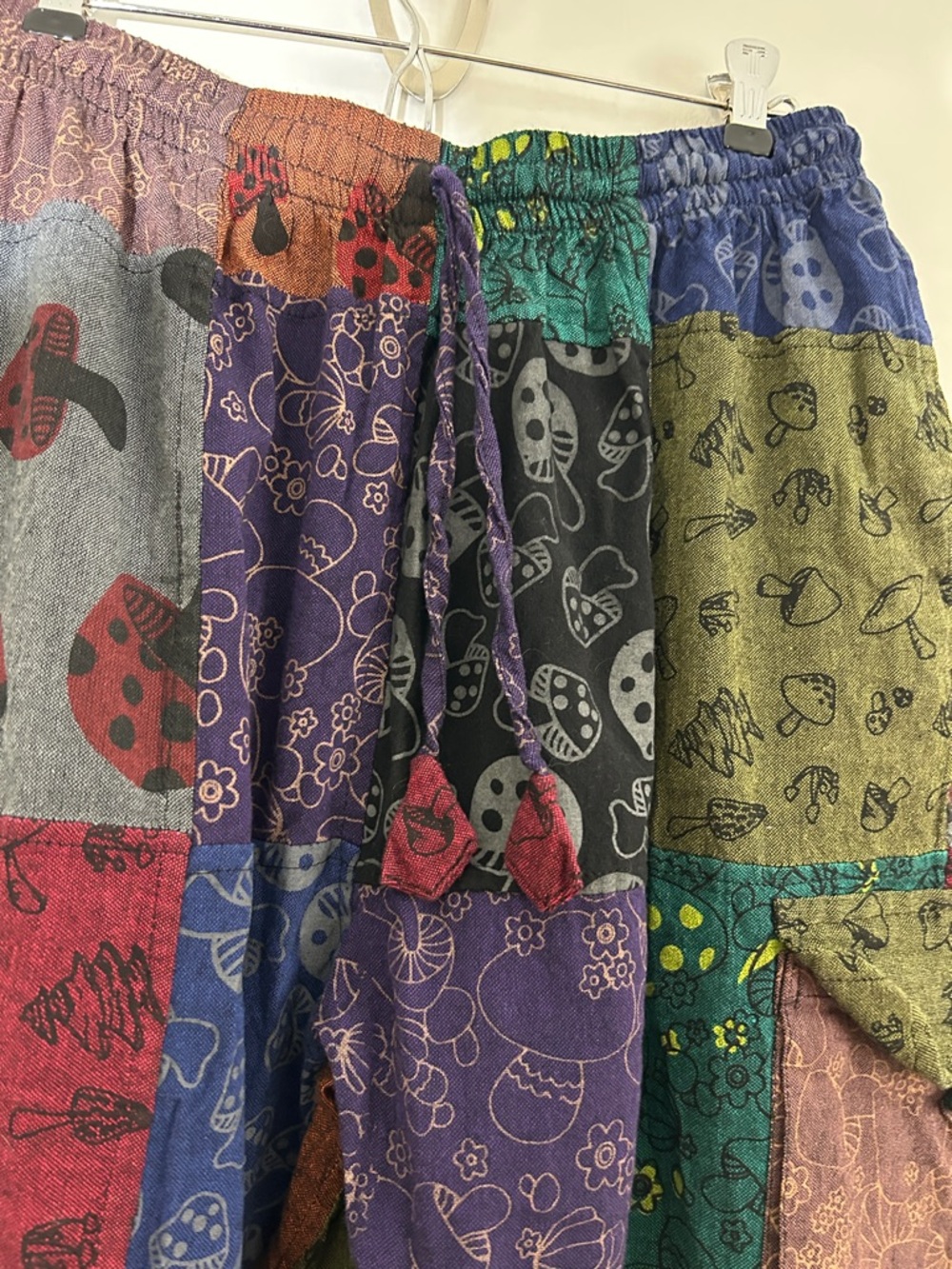 Festival Boho Pants Cotton Nepal M/L - Picture 4 of 10